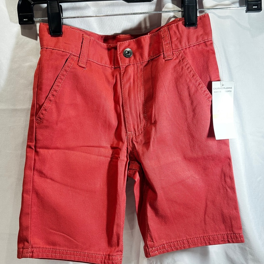 Calvin Klein Jeans Kids Red Shorts